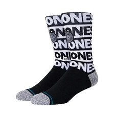 Stance x Ramones Black White Casual Crew Socks Size M