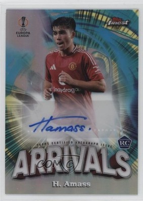 2024-25 Topps Finest UEFA Club Competitions Arrivals Harry Amass #AA-HA Auto rw6