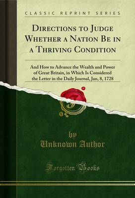Directions to Judge Whether a Nation Be in a Thriving Condition