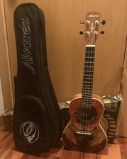 Alvarez Grateful Dead Concert Ukulele Limited Edition With Box Case GDU26C Read