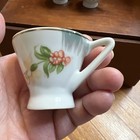 3 vintage porcelain floral teacups, gold trim Japan, delicate hand-painted — photo 5
