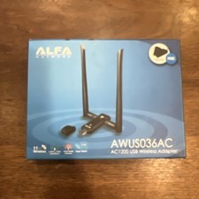 Alfa AWUS036AC 802.11ac AC1200 USB WiFi Wireless Adapter DUAL BAND dual antennas