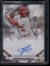 2023 Bowman Sterling #PA-JM Jonathan Mejia Prospect Auto Wave Refractors #/125