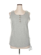 Kilian Women Gray Sleeveless Top XL