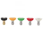 (055)Generic Pressure Washer Nozzle Set 5PCS Big Fan Shape Durable Brass