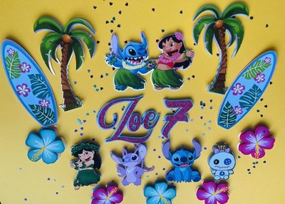 Lilo und Stitch Tortenaufleger Set personalisiert