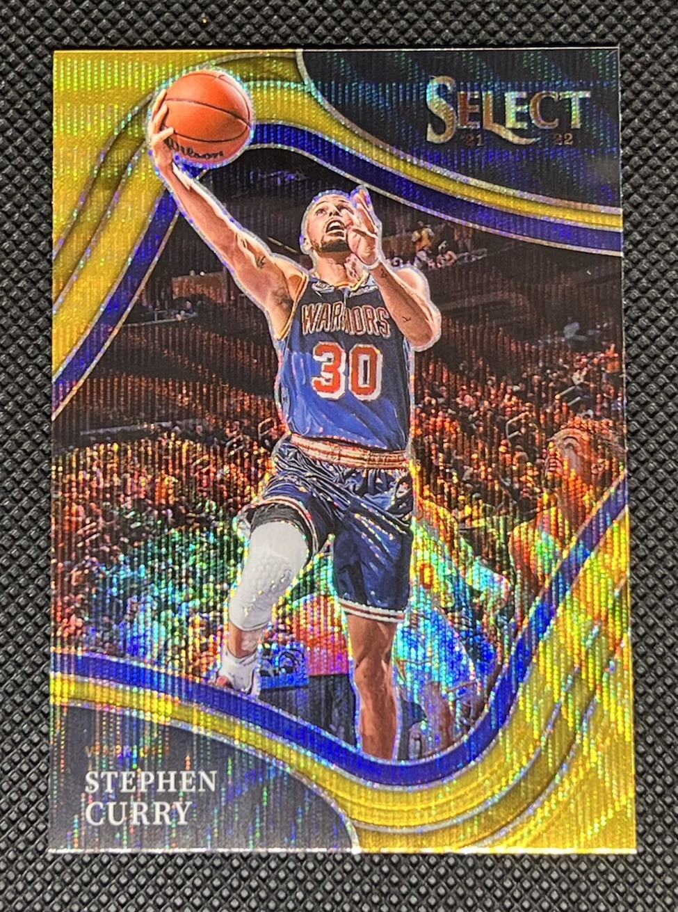 2021-22 Select Stephen Curry GOLD WAVE Prizm Courtside #263 Warriors 🔥