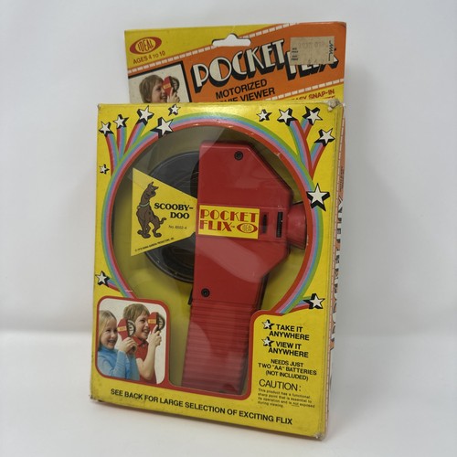 Tolle Vintage Scooby Doo Rolle Ideal Motorized Pocket Flix NOS 1978 - Hong Kong