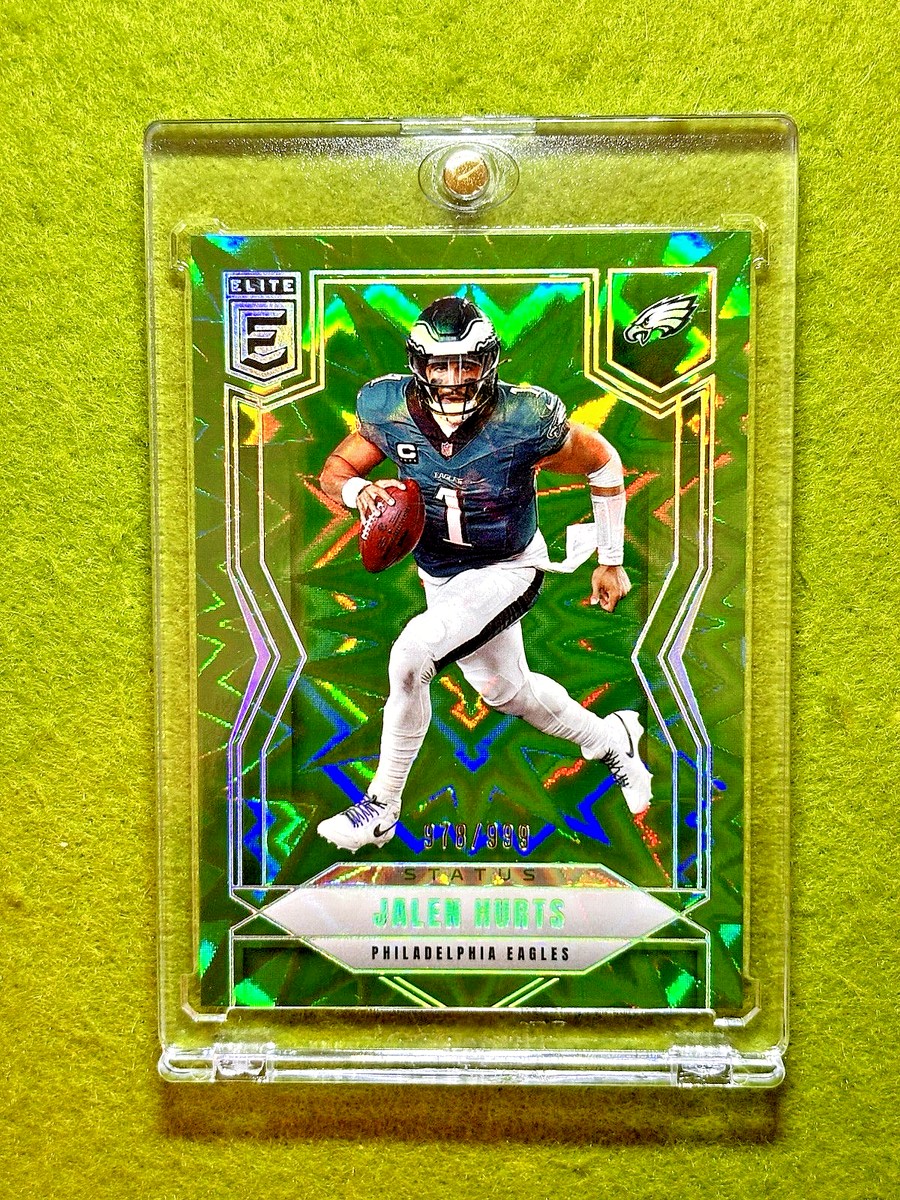 Jalen Hurts GREEN KABOOM PRIZM STYLE EXPLOSION CARD # /999 SP 2025