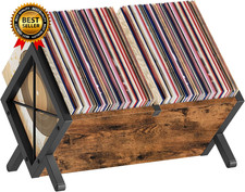 Vinyl Record Holder Record Storage Rack Holds 80 100 Lp Wooden Metal Record...