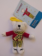Rupert Bear Plush Keyring New With Tags Charity Edition Big Badge Company 2008