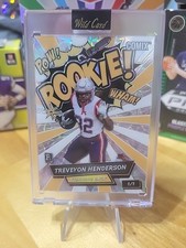 2025 Comix New England Patriots Treveyon Henderson 1/1 Rookie Gold/White