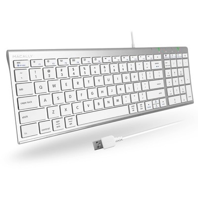 Wired Keyboard for Mac, Compatible Apple Keyboard with Numeric Keypad - Slim,...