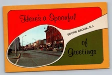 Here's A Spoonful Of Greetings Bound Brook New Jersey NJ Vintage Postcard