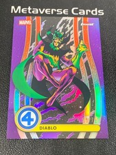2026 Topps Marvel Finest Fantastic Four 65th Diablo 69/75 Purple Refractor
