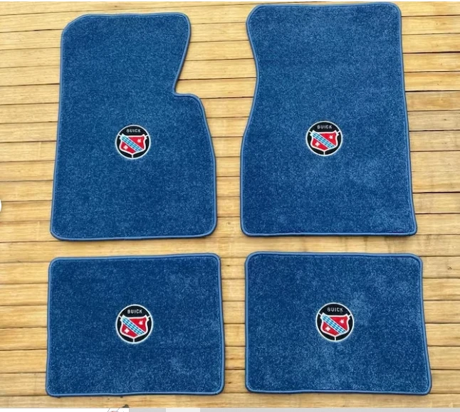 Juego de 4 alfombrillas azul aptas para Buick Century 1954-1958 Foto 3 de 3