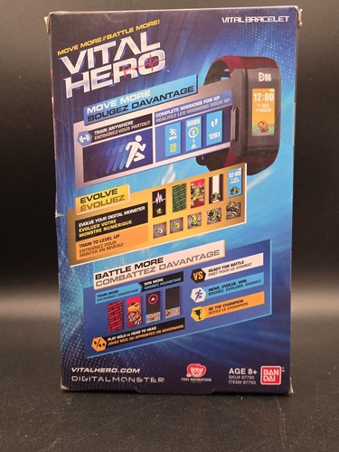 Bandai Digimon Vital Hero Interactive Band RED AGUMON DINOSAUR 87790 87793 NIB - Picture 3 of 7