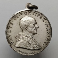 Medaglia devozionale Piazza San Pietro Roma Paolo VI Vaticano giampaoli 36 mm