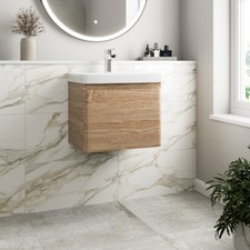 Wall Mounted Bathroom Vanity Unit & Basin Sink Storage Furniture Cabinet 500mm