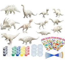 Kids Republic 56 Pcs 3D DIY Crafts and Arts, Dinosaur Painting Kit, Dinosaurs To
