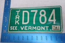 Vermont License Plate Tag VT 1971 71 Truck D784