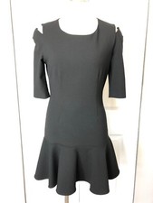 Elizabeth and James Womens 6 Black Women's Cut-Out Shoulder Sheath Dress N