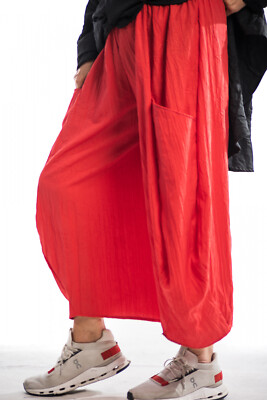 Champagne Horatio Hose7/8 Ballonform  Gr. XL rot  Viscose Crash