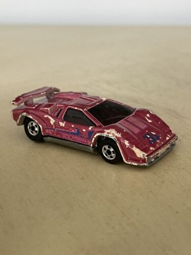 Original 1987 Hot Wheels Mattel Color Racers Lamborghini Countach Loose #31 Rare - Picture 2 of 4