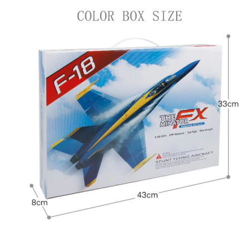 BLUE ANGELS COLORS F-18 Super Hornet FX-828 2CH 2.4G RC Plane EPP RTF w/2 Batt. - Picture 7 of 7