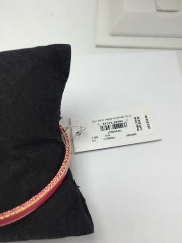 $58 Kate Spade Hidden Crystal Bangle Bracelet Pink Enamel "The Bangles" 235 D - Picture 5 of 6