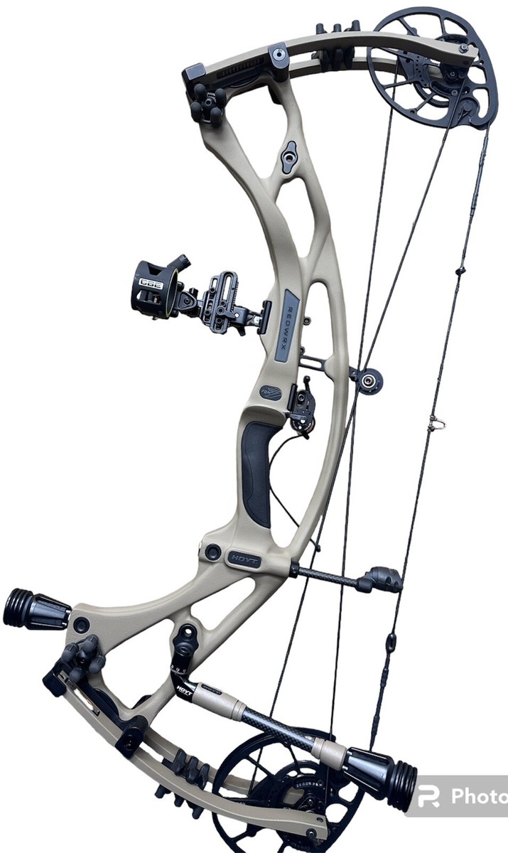 Hoyt Redwrx Carbon Ex-7 Compound Bow W CBE Tactic Sight, 5 Hoyt Redwrx Carbon Ex-7 Compound Bow W CBE Tactic Sight, 5