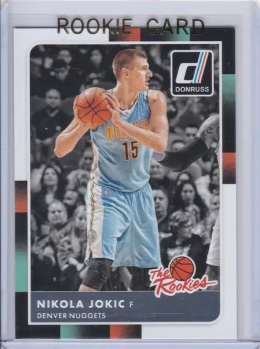 NIKOLA JOKIC ROOKIE CARD Basketball 2015 Donruss THE ROOKIES $$ RC Denver Nugget