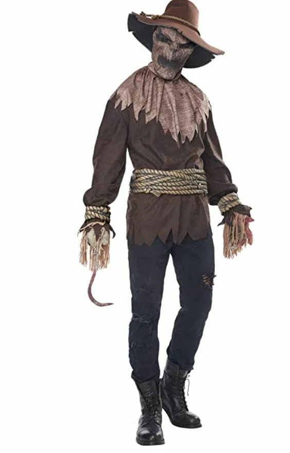 Killer in the Cornfield Horror Scarecrow Adult Halloween Costume