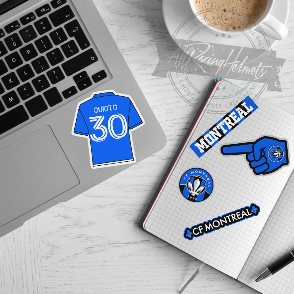 CF Montreal MLS Fútbol Fútbol Fútbol A4 Impreso Vinilo Calcomanía Adhesivo Kit Alta Calidad Foto 2 de 4