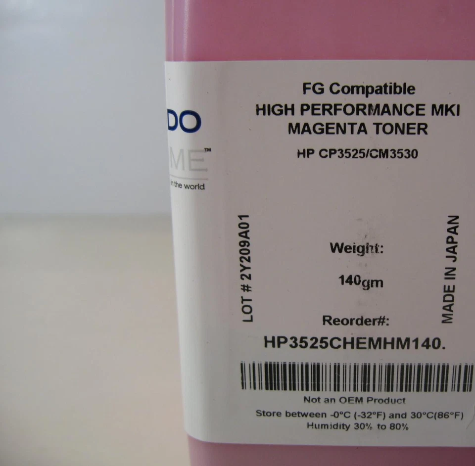 Recarga de tóner magenta para HP Color LaserJet CP3525 CM3530 501A CE253A Foto 2 de 4