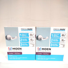 Lot Of 2 Moen Double Robe Stylish Bathroom Hook Elegant Robe Chrome Wall Hook
