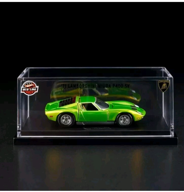 Hot Wheels RLC '71 Lamborghini Miura P400 SV – Vert Chrome – Ultra Collector 1/64