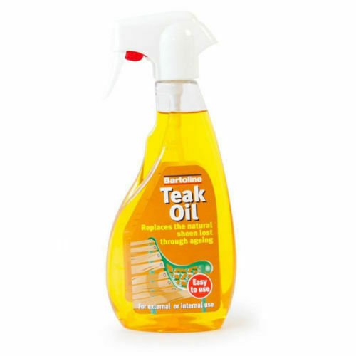 2x Bartoline Teak Oil Spray Garden Wood Sealer Furniture Nourishes