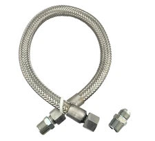 INDUSTRIAL GRADE HEAVY DUTY FLEXIBLE METAL HOSE CONNECTOR FOR AIR COMPRESSOR