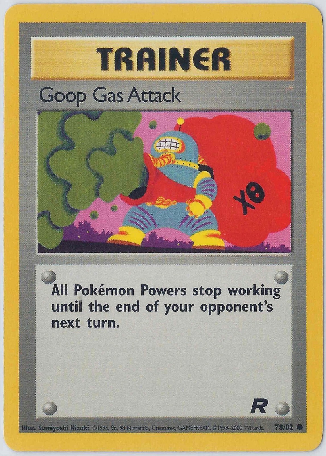 Goop Gas Attack 78/82 Team Rocket Unlimited 2000 Vintage WotC Pokemon Card