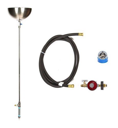 Easy DIY Complete Basic LP Gas Fire Pit Kit & Lifetime Warr 316 Stainless Burner - Picture 132 of 167