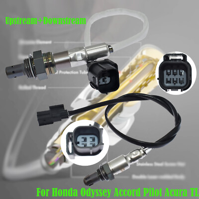 2pcs Oxygen Sensor For Honda Odyssey Accord Pilot Acura TL 3.5L V6 Up/Downstream