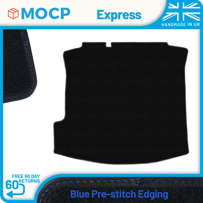Express with Blue Pre-Stitch Trim Boot Mat to fit Volkswagen Bora 1998-2005