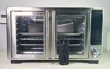Gourmia XL Digital Countertop Oven with Air Fry, French Door, Stainless GTF7698