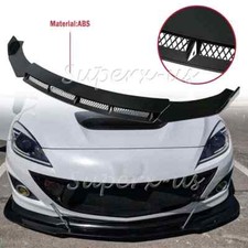 For Mazda 3 5 6 2004-2023 Gloss Front Bumper Chin Lip Spoiler Splitter Body Kit