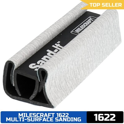 Milescraft 1622 Sand-It Multi-Surface Sanding Block w/ 150 Grit Paper - Fits Tig
