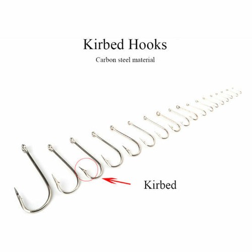 MUSTAD SEA KIRBY HOOK 2330-DT-KIRBED PUNTO OFFSET ANILLADO/ELIGE TALLA/PAQUETE - Imagen 4 de 4