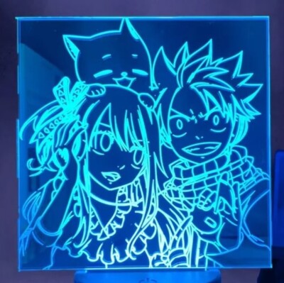Veilleuse LED Fairy Tail Natsu 16 Couleurs Avec Télécommande - Lampe Manga