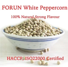 FORUN Hand picked White Peppercorn (Whole) 4KG-hight piperine content