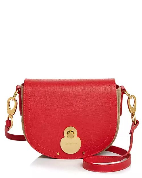 未使用✨Longchampロンシャン　CAVALCADE キャヴァルケイド　赤 Longchamp Cavalcade Leather Crossbody Women's for sale